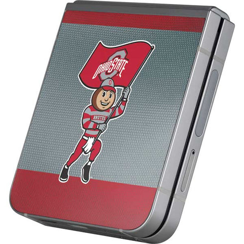 Ohio State University OSU Buckeyes Flag Galaxy Z Flip6 Skin